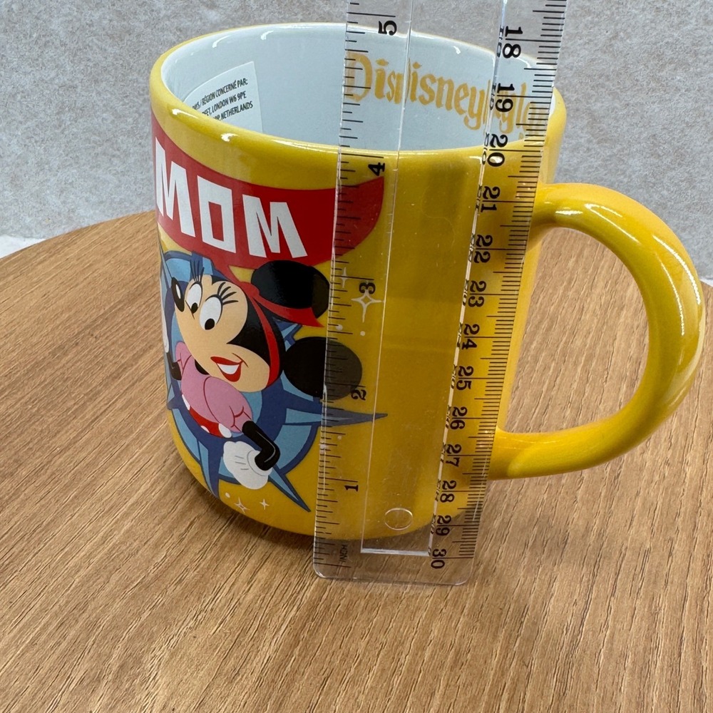 Disney Minnie Mouse Mom Disneyland Mug 17oz Yellow Disneycore Souvenir Castle - Picture 7 of 8